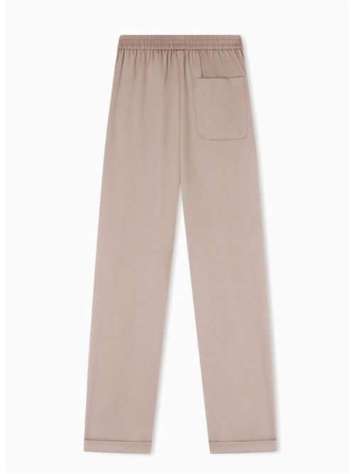 Pantaloni a vita elastica in twill crepe Emporio Armani | EW003326 AF20495.U6155